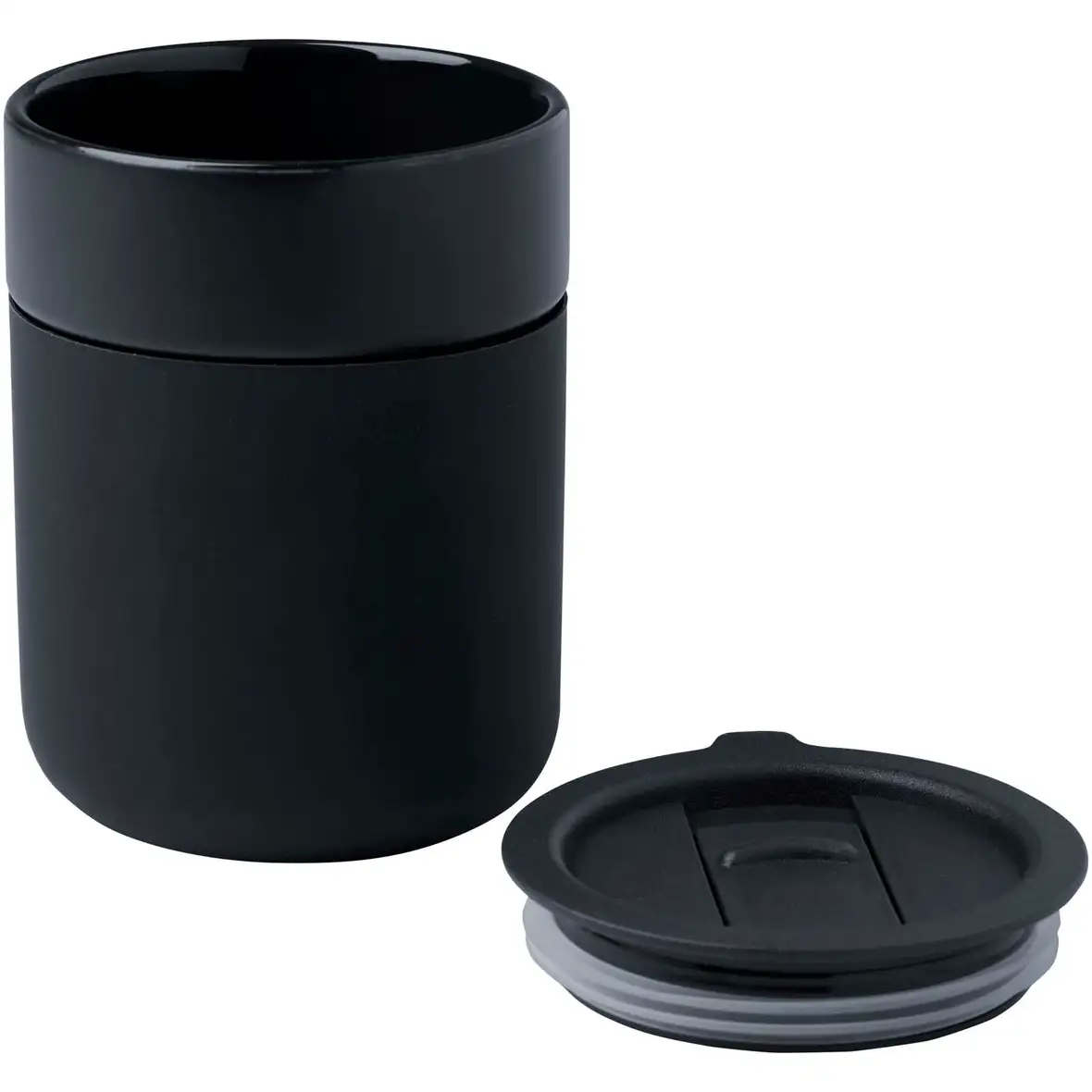330 ml Keramikbecher mit Silikonhülle und Kunststoffdeckel – Ansicht 18