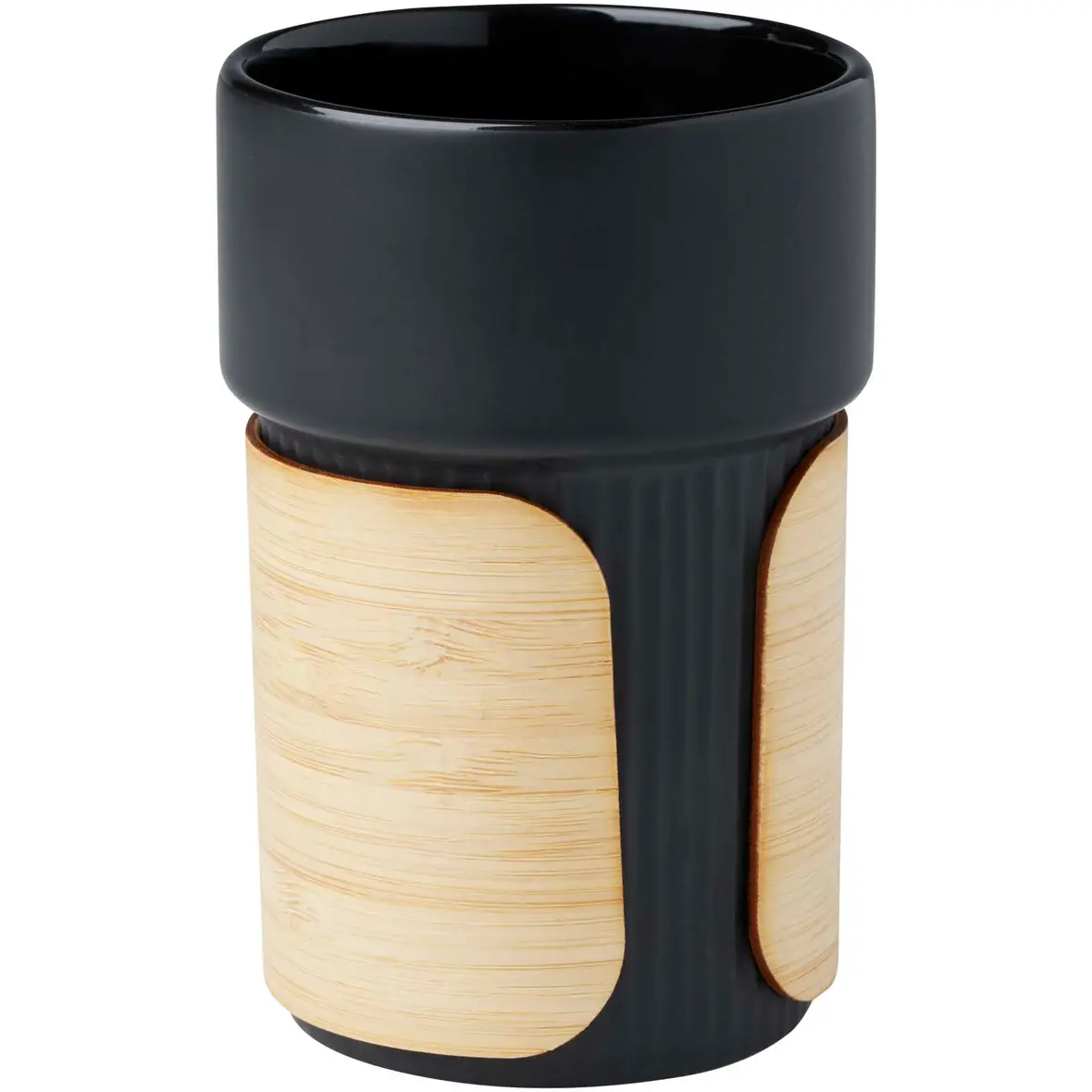 340 ml Becher mit Bambushülle – Werbeartikel mit Logo bedrucken