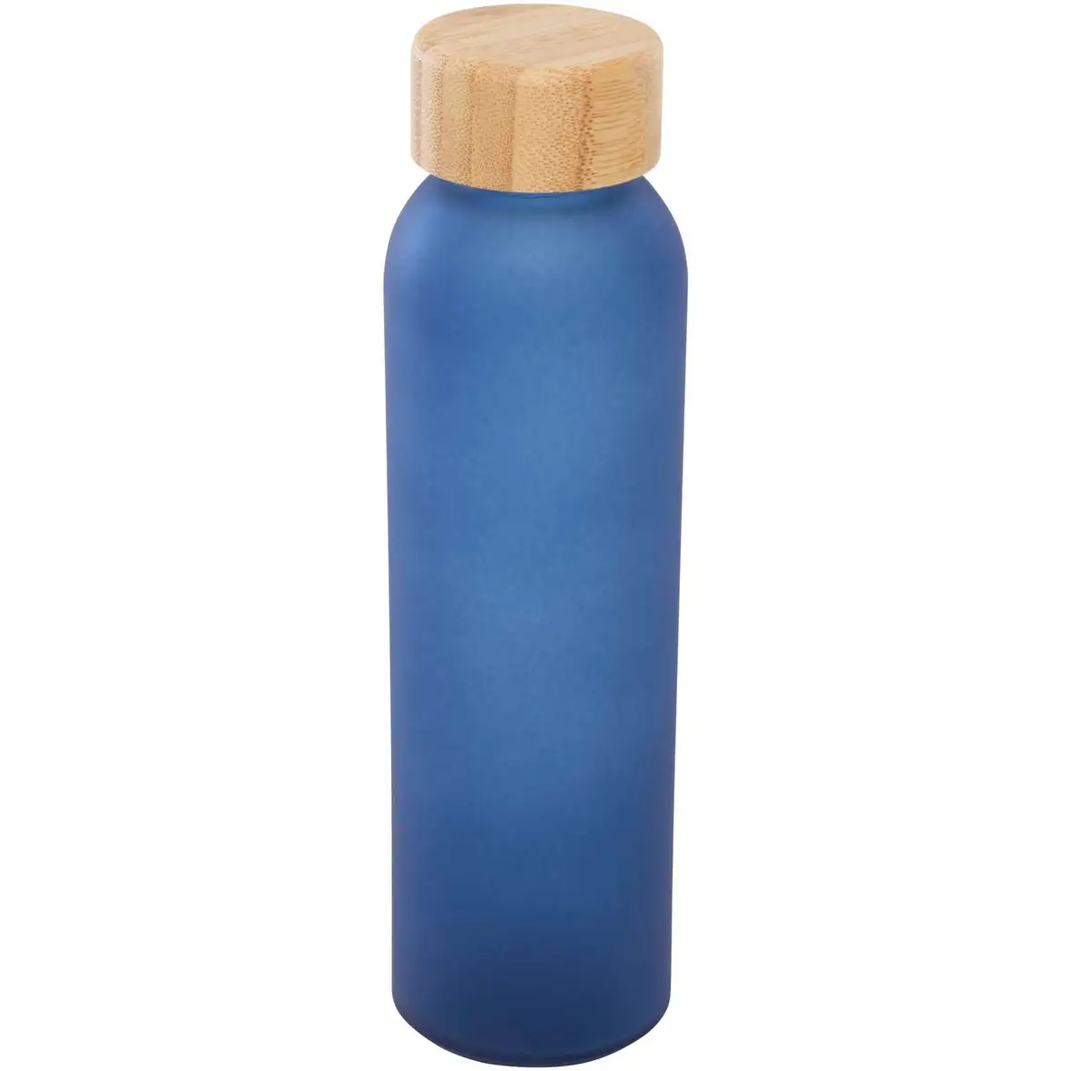 500 ml Flasche aus mattiertem Kalknatronglas mit Bambusdeckel – Ansicht 5