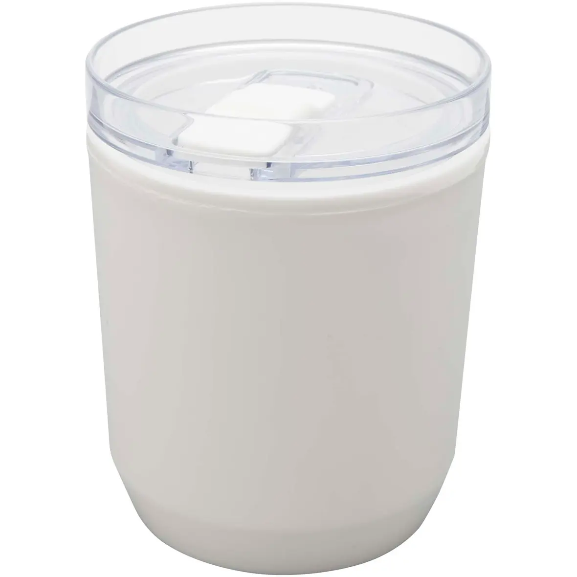 180 ml doppelwandiger Becher aus recyceltem Kunststoff – Werbeartikel mit Logo bedrucken