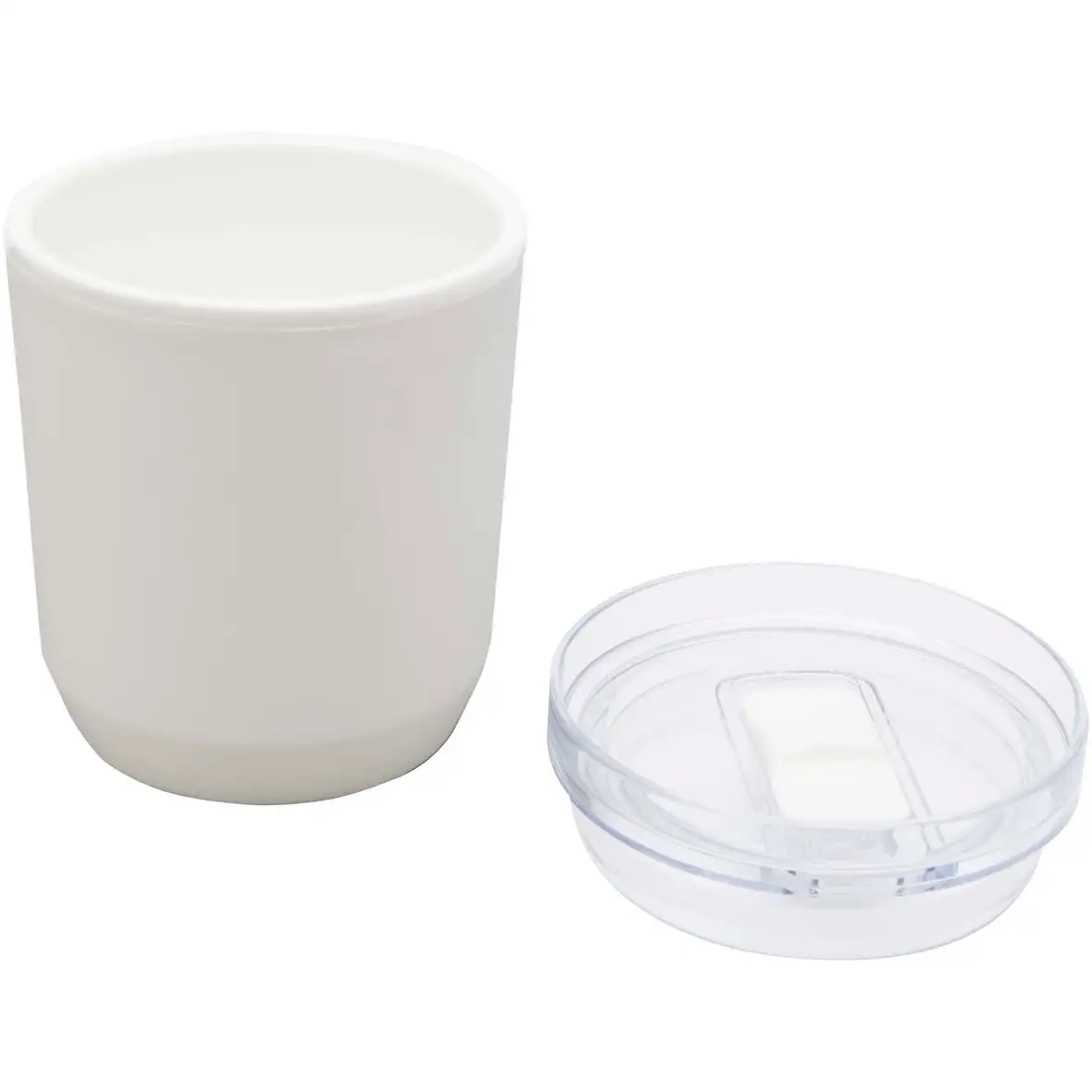 180 ml doppelwandiger Becher aus recyceltem Kunststoff – Ansicht 4