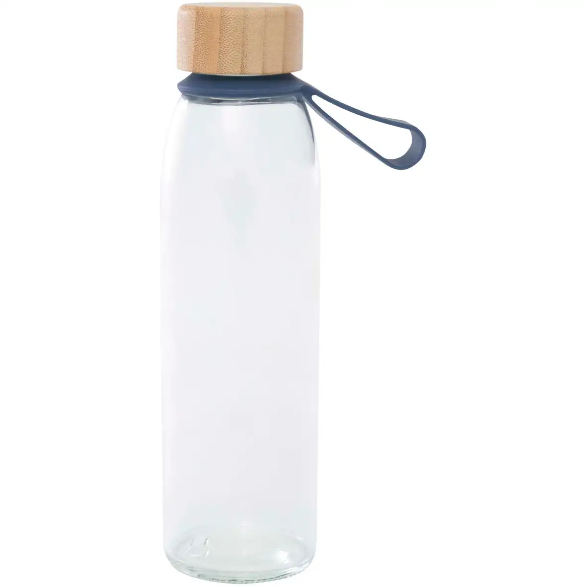 500 ml Glas-Flasche mit Silikongriff und Bambusdeckel – Ansicht 6