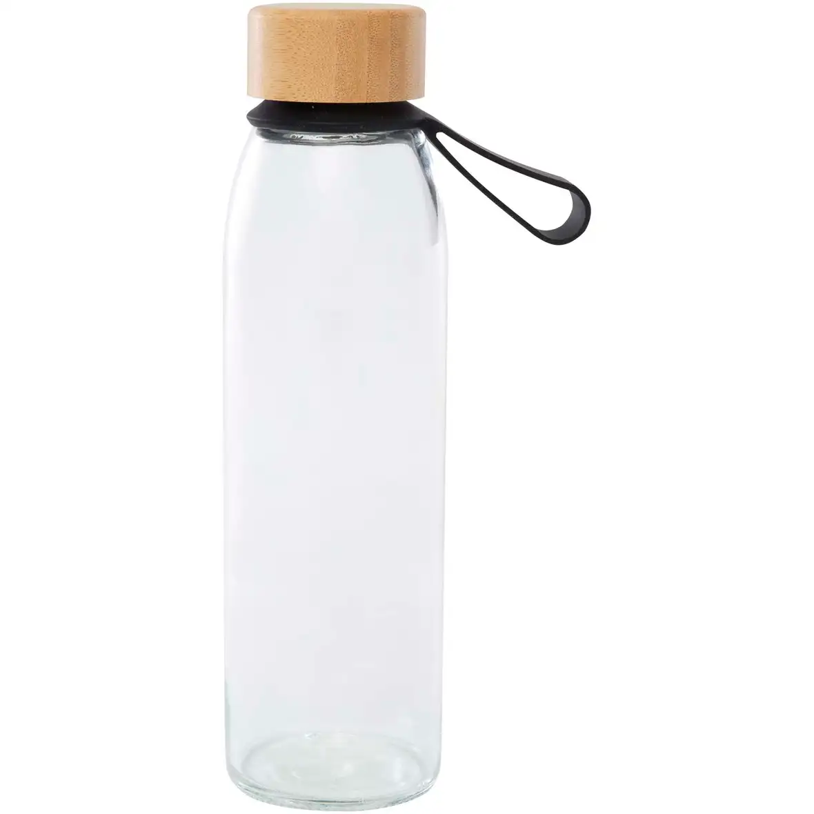 500 ml Glas-Flasche mit Silikongriff und Bambusdeckel – Ansicht 10