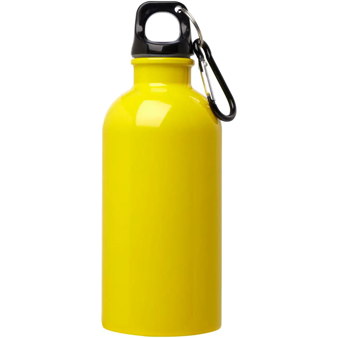400 ml RCS-zertifizierte, einwandige Trinkflasche aus Edelstahl mit Karabinerhaken – Ansicht 5