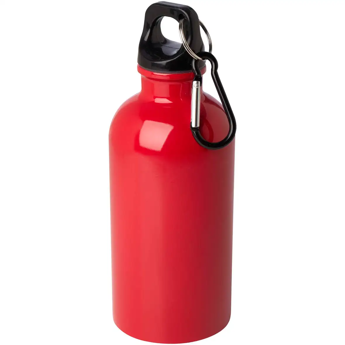 400 ml RCS-zertifizierte, einwandige Trinkflasche aus Edelstahl mit Karabinerhaken – Ansicht 7