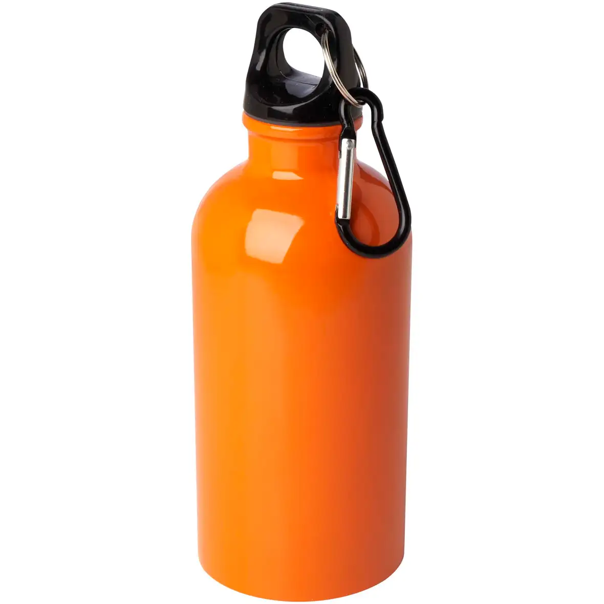 400 ml RCS-zertifizierte, einwandige Trinkflasche aus Edelstahl mit Karabinerhaken – Ansicht 10
