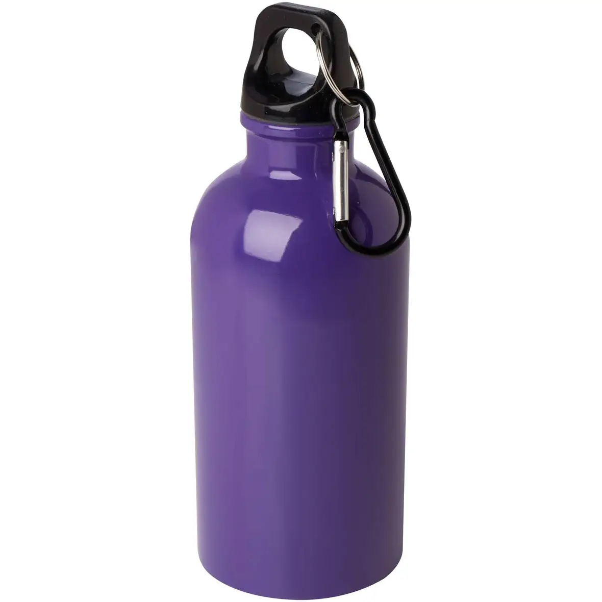 400 ml RCS-zertifizierte, einwandige Trinkflasche aus Edelstahl mit Karabinerhaken – Ansicht 13