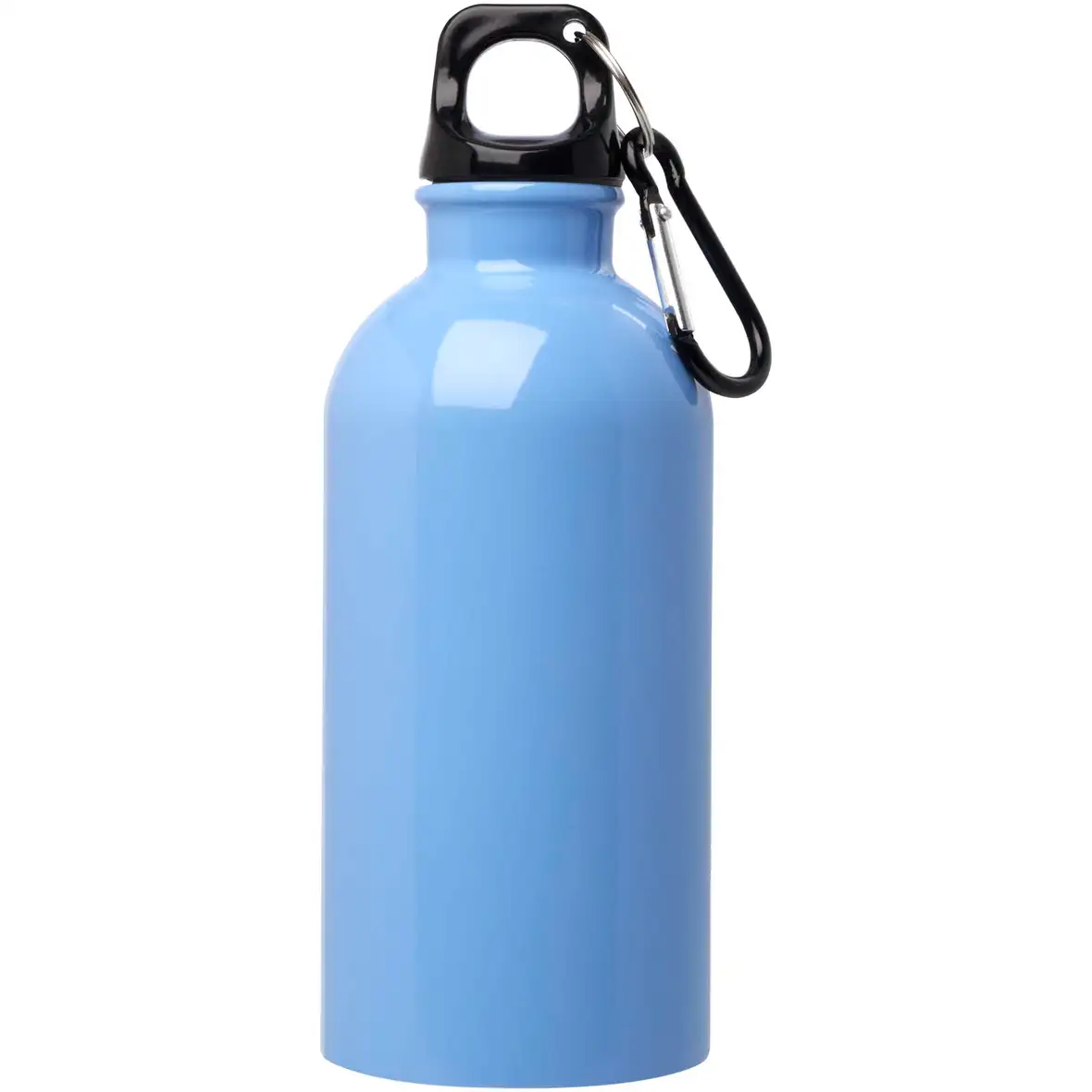 400 ml RCS-zertifizierte, einwandige Trinkflasche aus Edelstahl mit Karabinerhaken – Ansicht 20