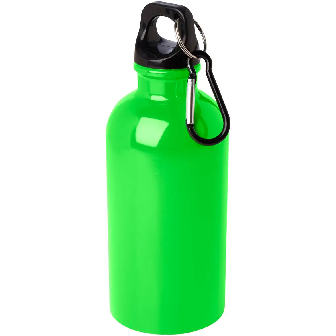 400 ml RCS-zertifizierte, einwandige Trinkflasche aus Edelstahl mit Karabinerhaken – Ansicht 28