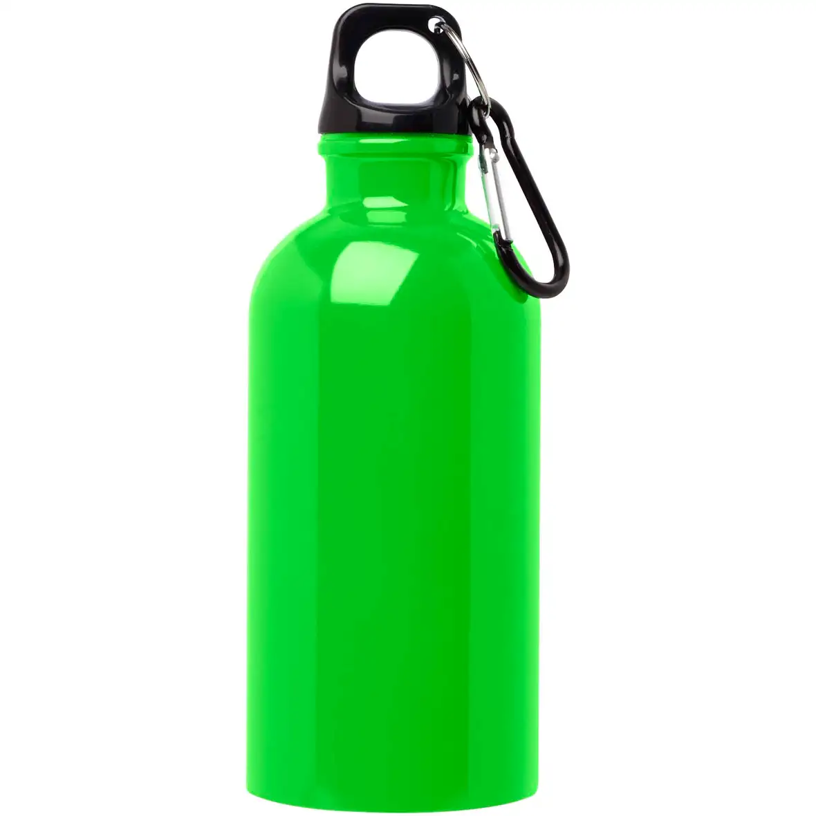 400 ml RCS-zertifizierte, einwandige Trinkflasche aus Edelstahl mit Karabinerhaken – Ansicht 29