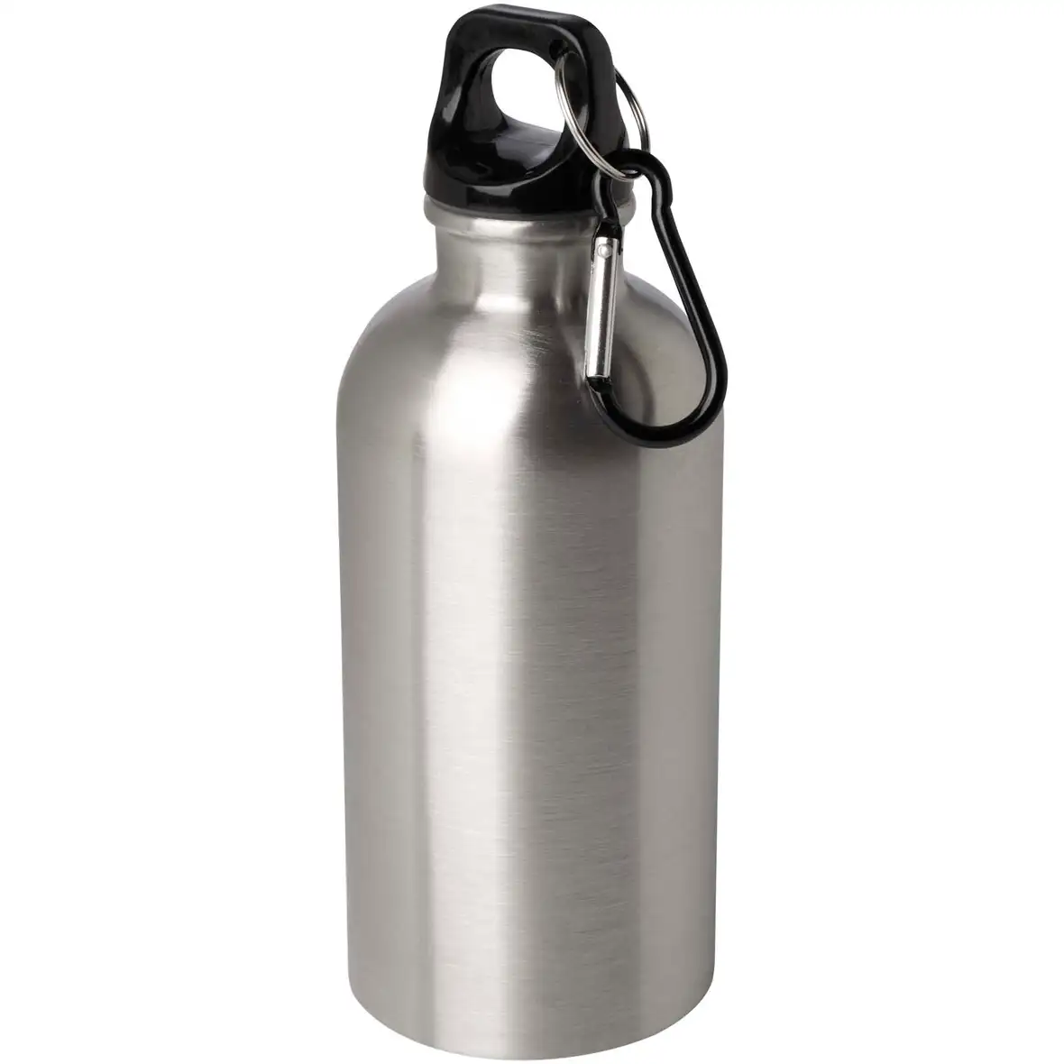 400 ml RCS-zertifizierte, einwandige Trinkflasche aus Edelstahl mit Karabinerhaken – Ansicht 31