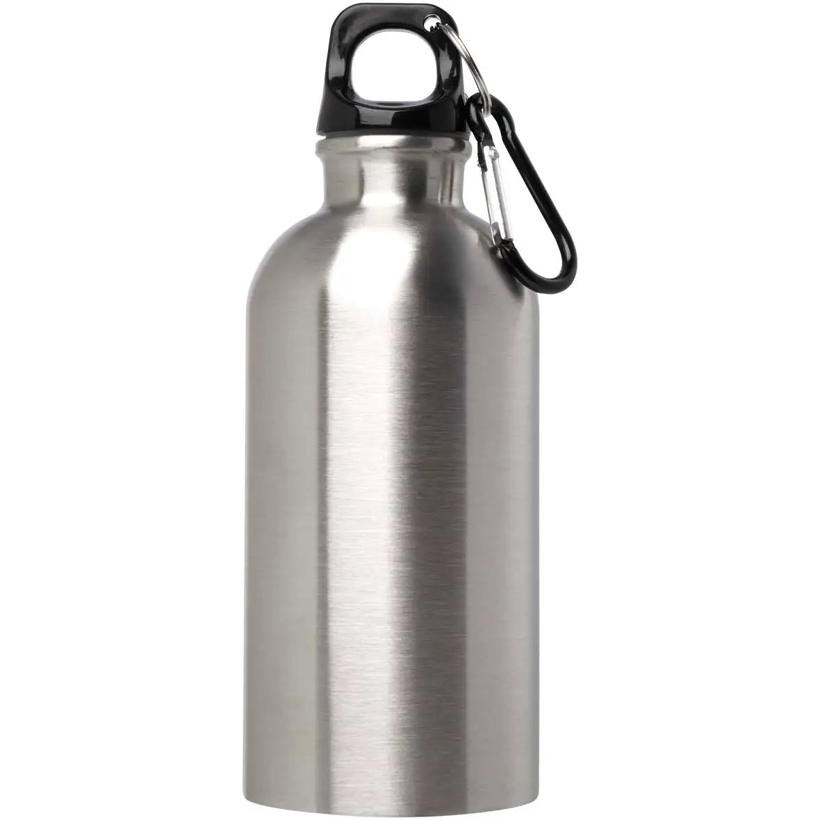 400 ml RCS-zertifizierte, einwandige Trinkflasche aus Edelstahl mit Karabinerhaken – Ansicht 32