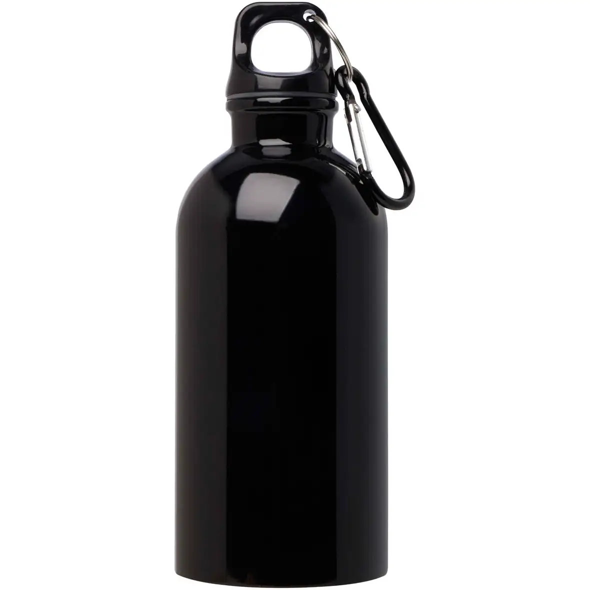 400 ml RCS-zertifizierte, einwandige Trinkflasche aus Edelstahl mit Karabinerhaken – Ansicht 35