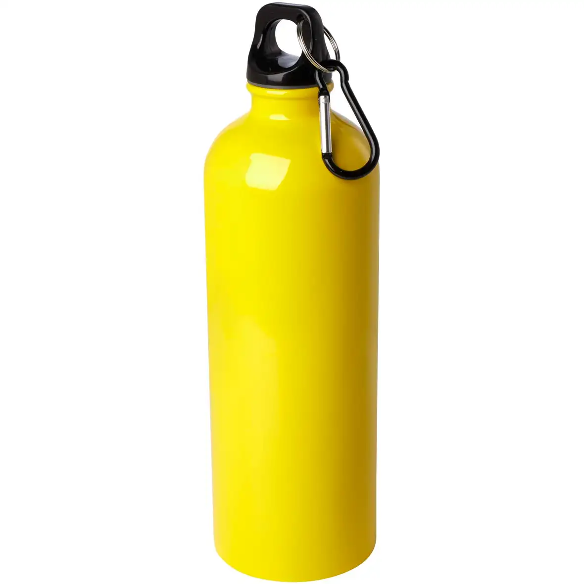 750 ml RCS-zertifizierte, einwandige Trinkflasche aus Edelstahl mit Karabinerhaken – Ansicht 4
