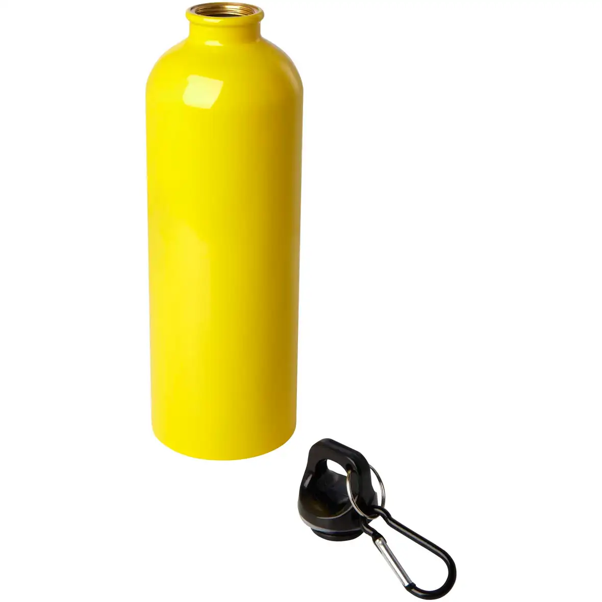 750 ml RCS-zertifizierte, einwandige Trinkflasche aus Edelstahl mit Karabinerhaken – Ansicht 6