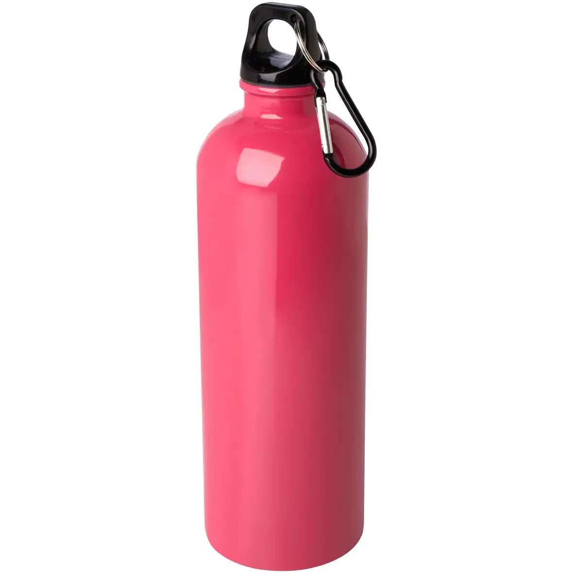 750 ml RCS-zertifizierte, einwandige Trinkflasche aus Edelstahl mit Karabinerhaken – Ansicht 16