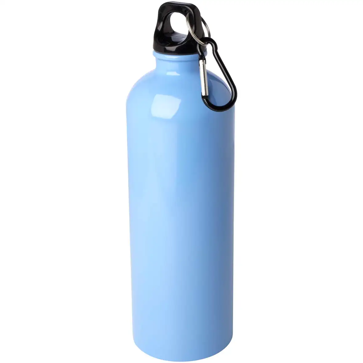 750 ml RCS-zertifizierte, einwandige Trinkflasche aus Edelstahl mit Karabinerhaken – Ansicht 19