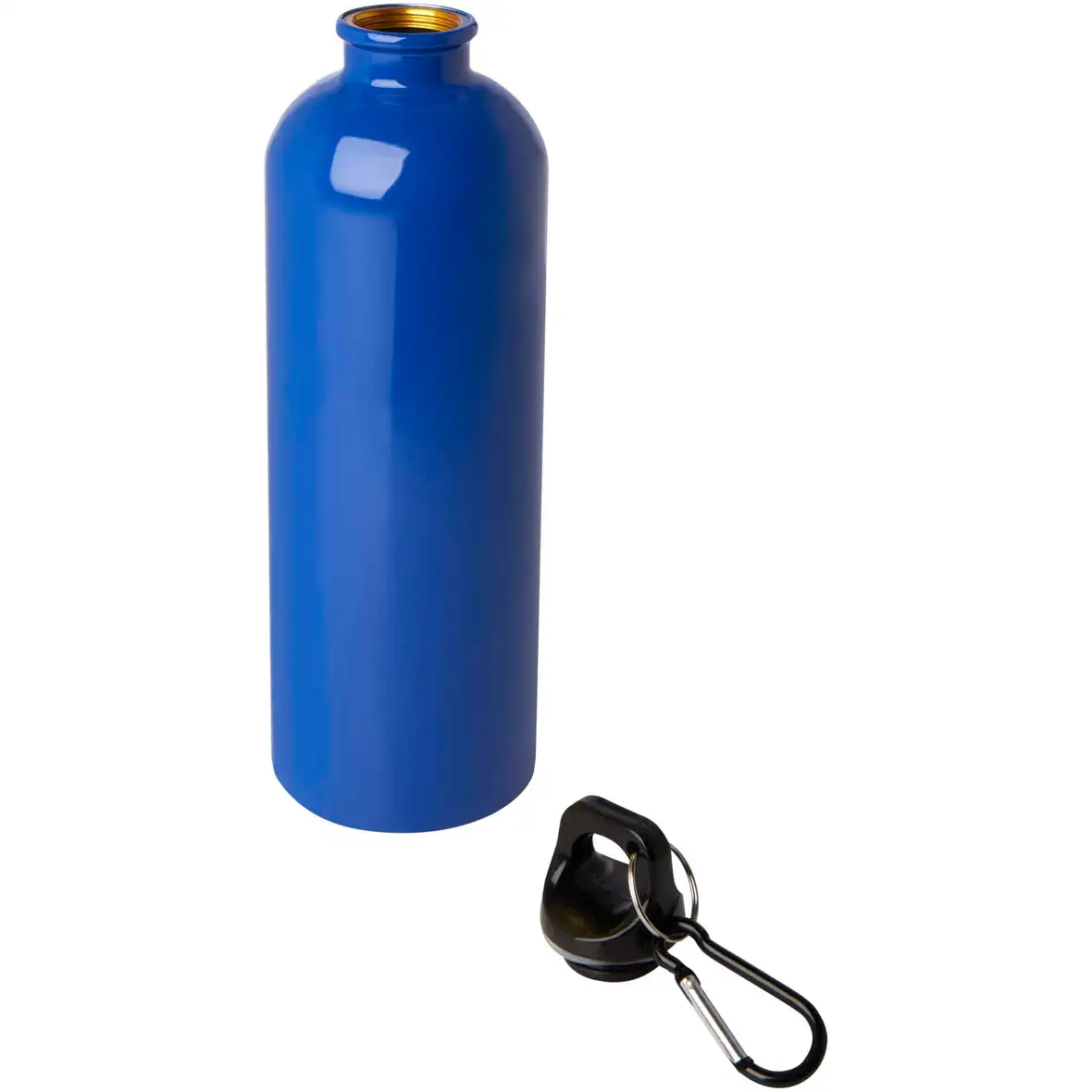 750 ml RCS-zertifizierte, einwandige Trinkflasche aus Edelstahl mit Karabinerhaken – Ansicht 24