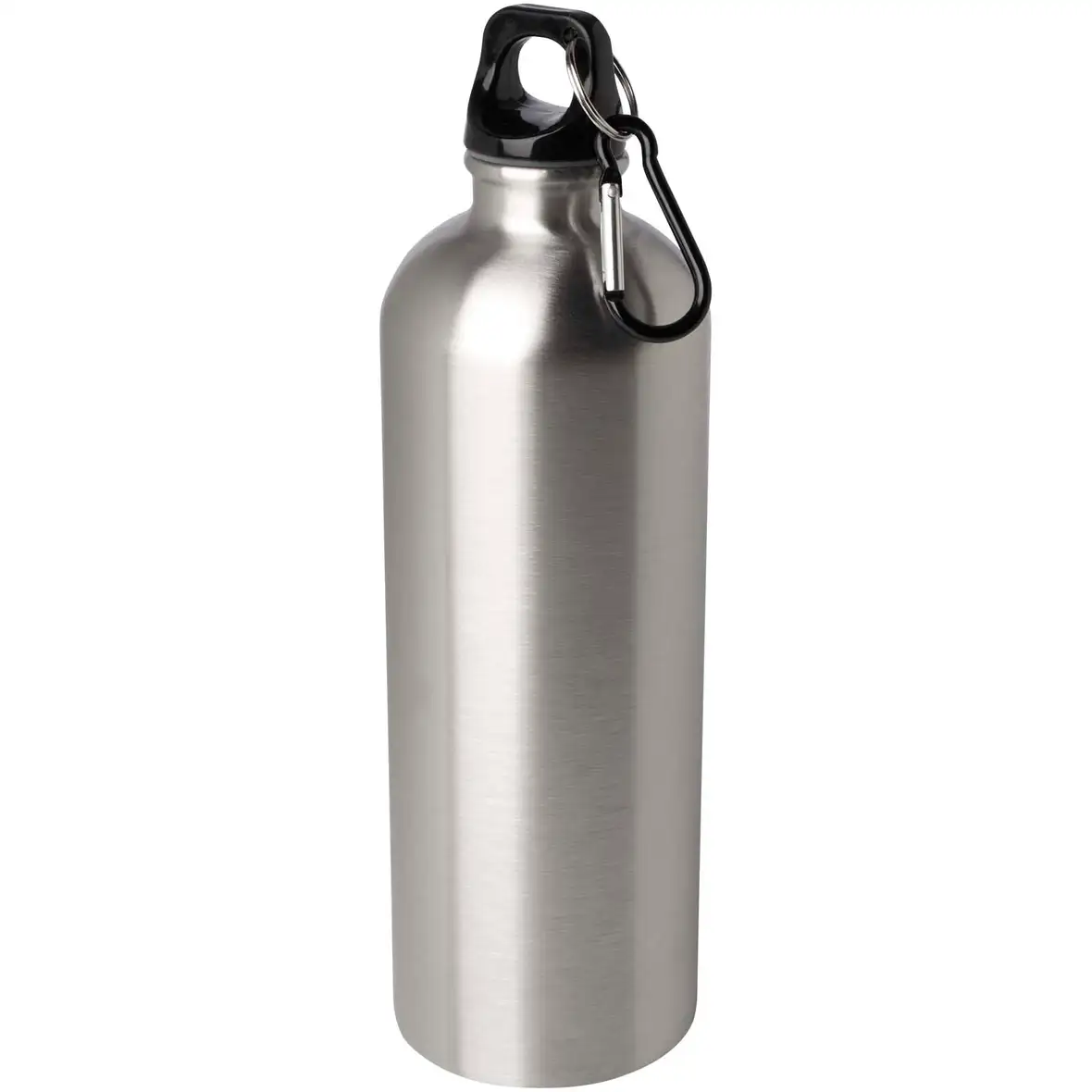 750 ml RCS-zertifizierte, einwandige Trinkflasche aus Edelstahl mit Karabinerhaken – Ansicht 31