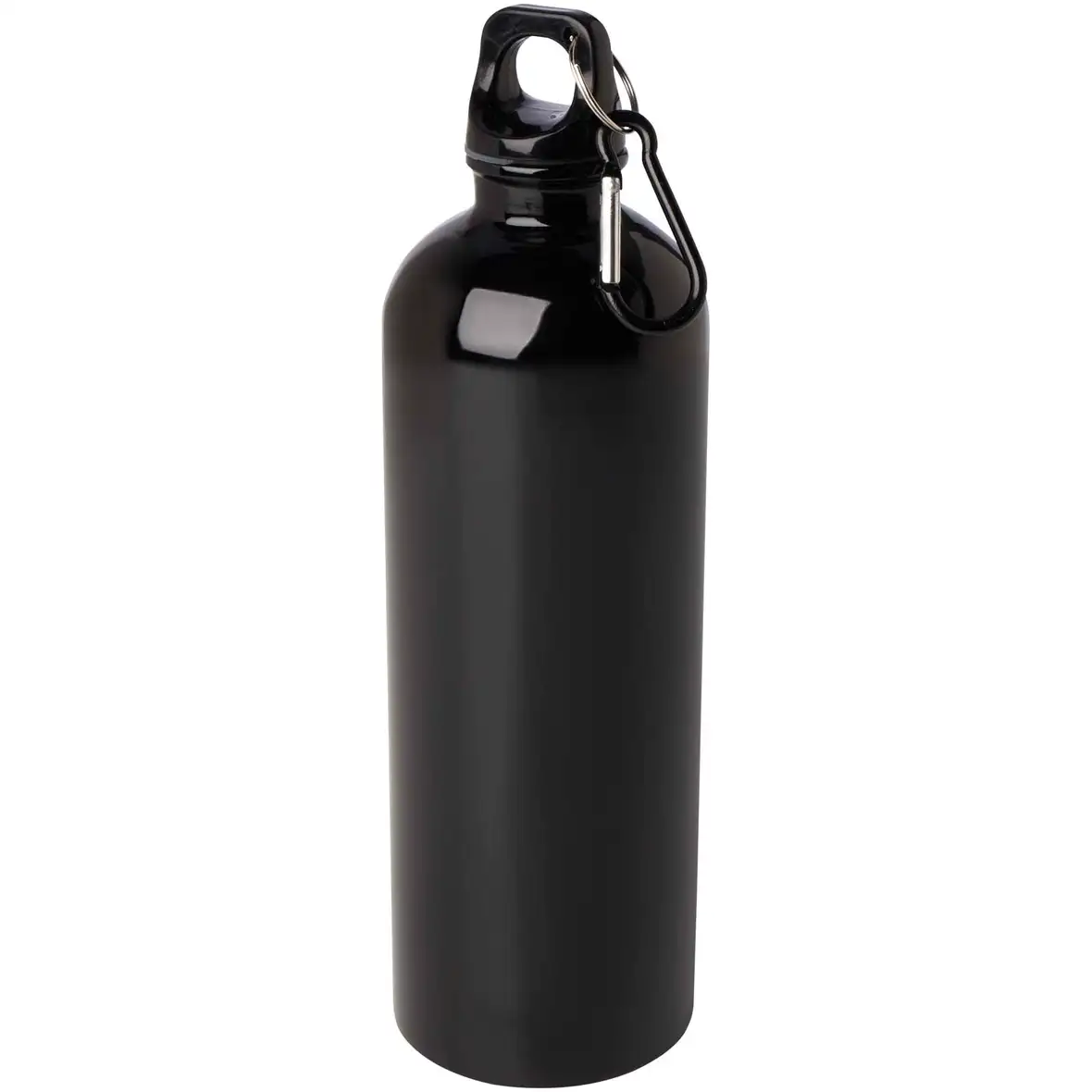 750 ml RCS-zertifizierte, einwandige Trinkflasche aus Edelstahl mit Karabinerhaken – Ansicht 34
