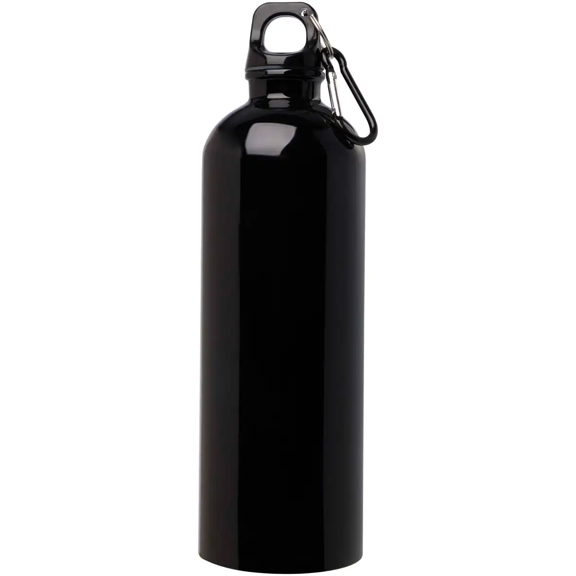 750 ml RCS-zertifizierte, einwandige Trinkflasche aus Edelstahl mit Karabinerhaken – Ansicht 35