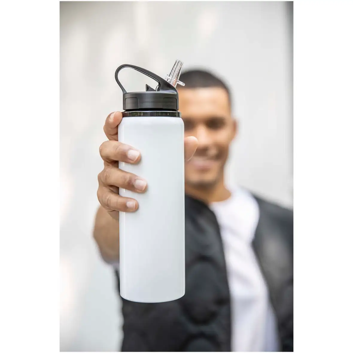 800 ml einwandige Trinkflasche aus recyceltem Edelstahl – Ansicht 16