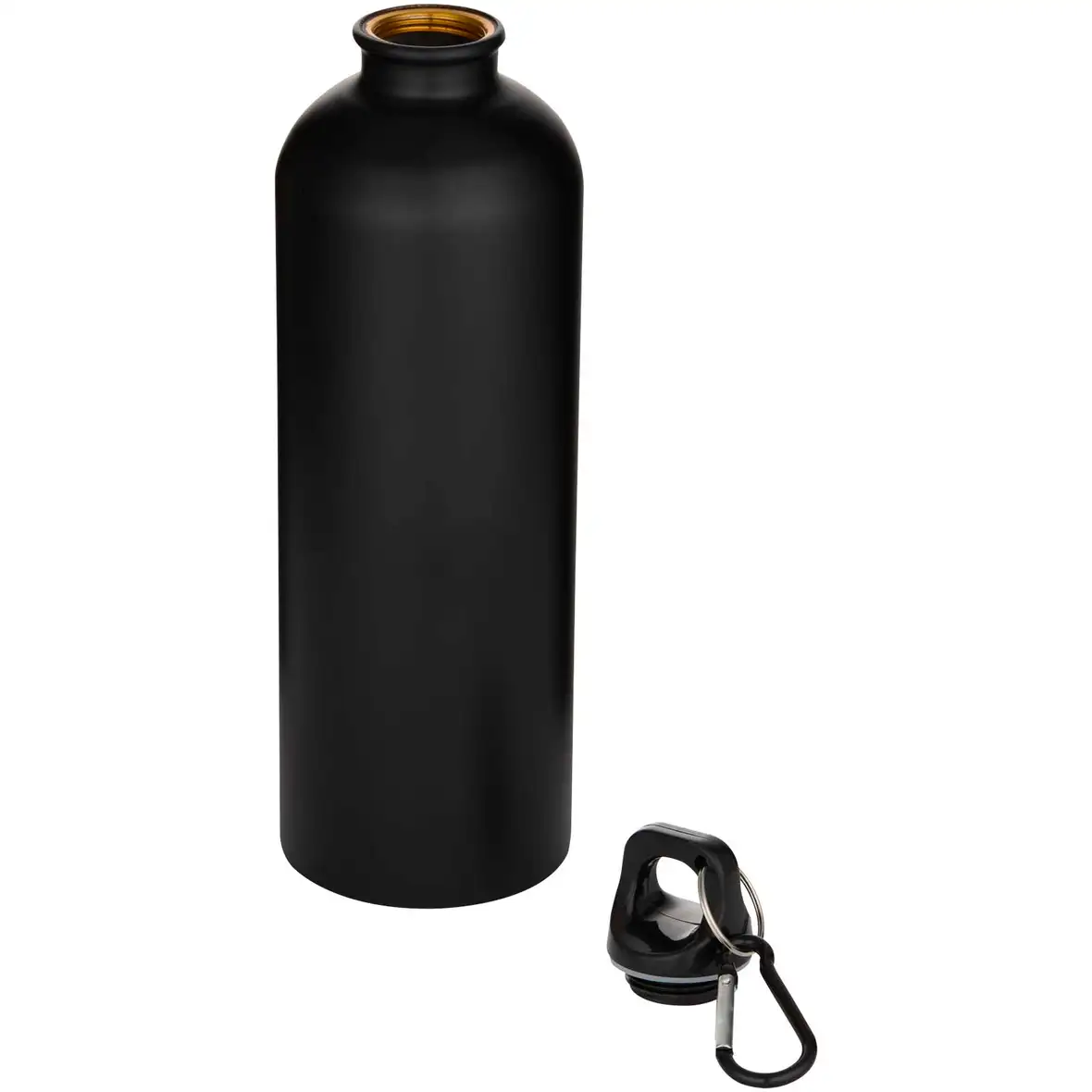 750 ml matte RCS-zertifizierte, einwandige Trinkflasche aus recyceltem Edelstahl mit Karabinerhaken – Ansicht 12