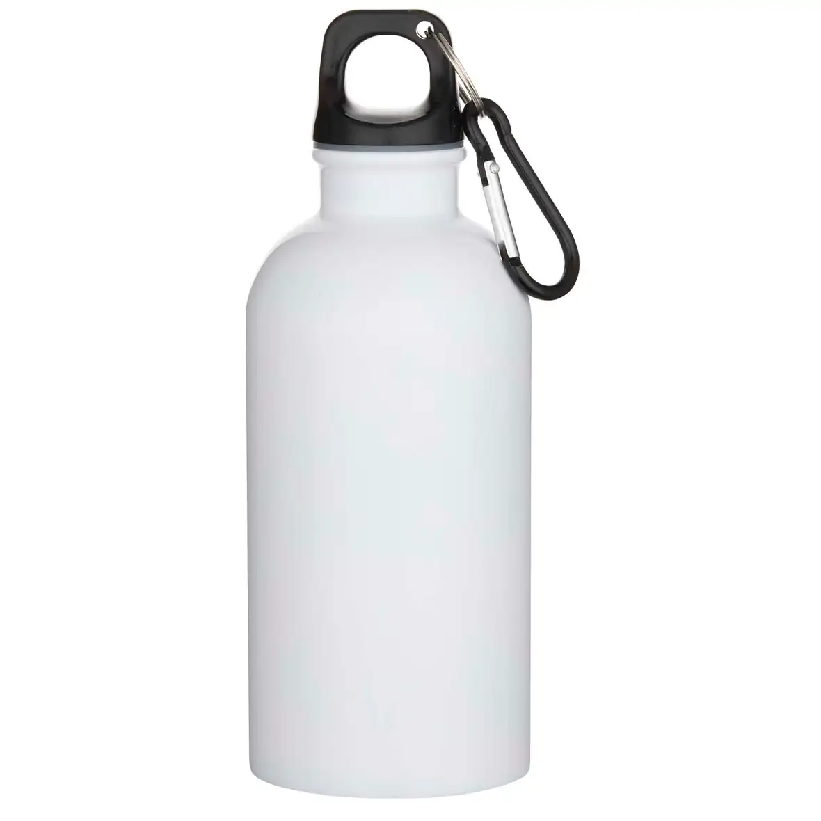 400 ml RSC-zertifizierte einwandige Sublimation Trinkflasche aus recyceltem Edelstahl mit Karabinerhaken – Ansicht 2