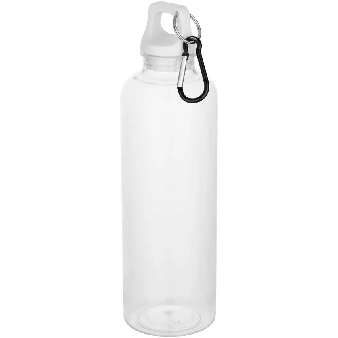 750 ml RCS-zertifizierte Trinkflasche aus recyceltem Kunststoff mit Karabinerhaken – Ansicht 3