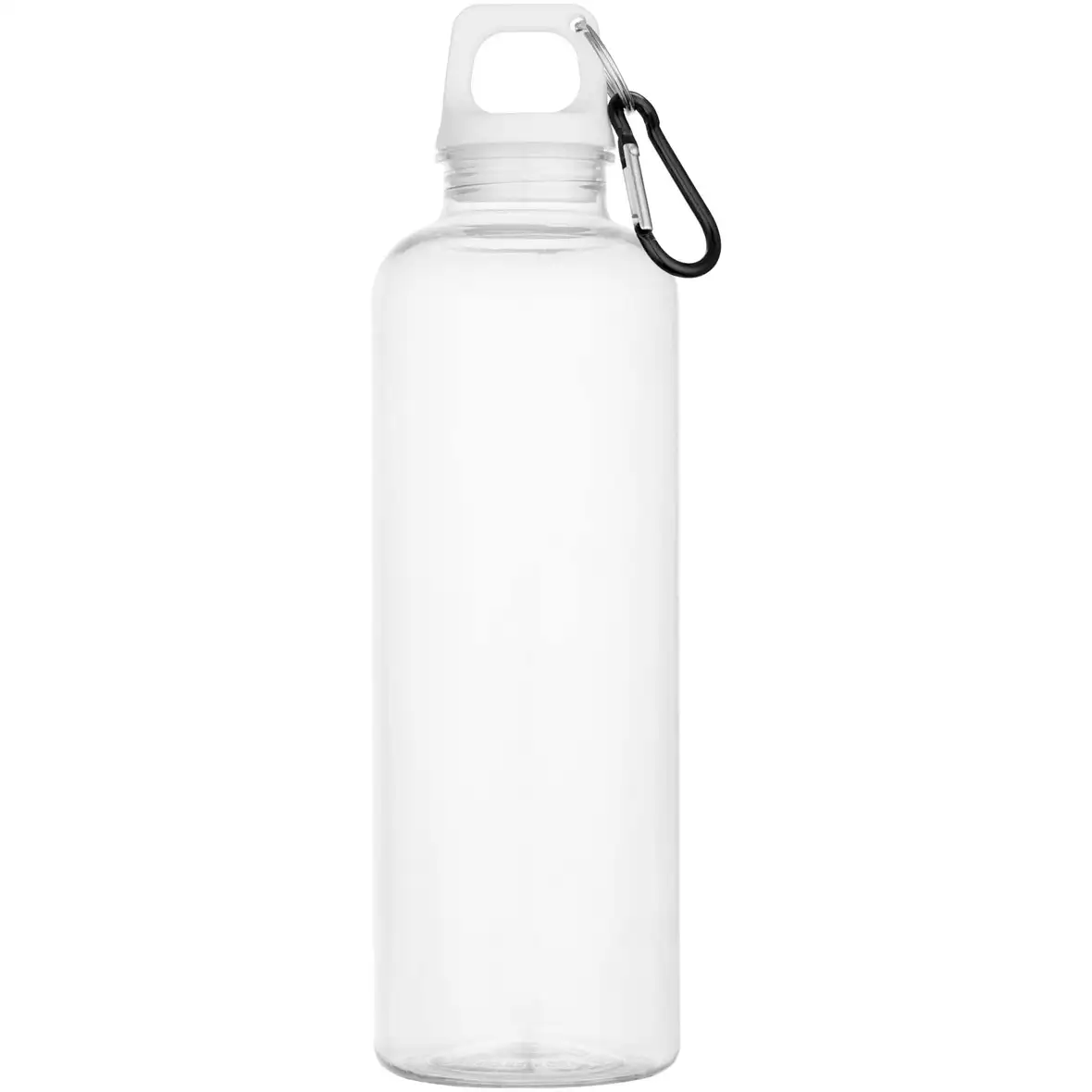 750 ml RCS-zertifizierte Trinkflasche aus recyceltem Kunststoff mit Karabinerhaken – Ansicht 2