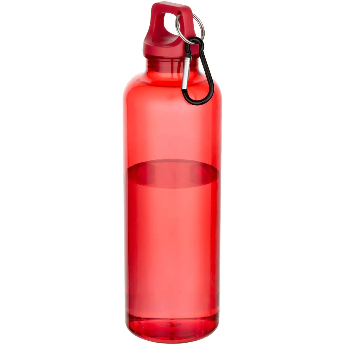 750 ml RCS-zertifizierte Trinkflasche aus recyceltem Kunststoff mit Karabinerhaken – Ansicht 4