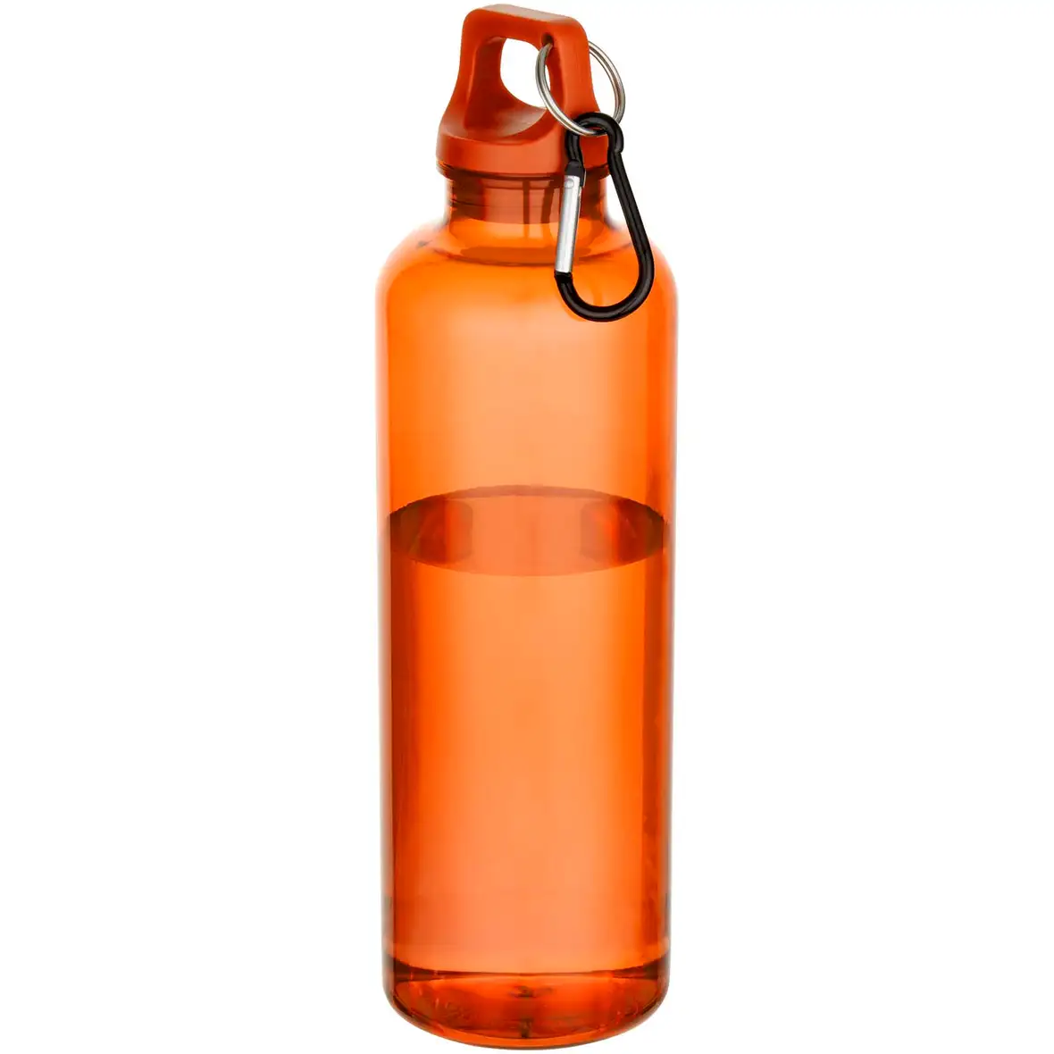 750 ml RCS-zertifizierte Trinkflasche aus recyceltem Kunststoff mit Karabinerhaken – Ansicht 7