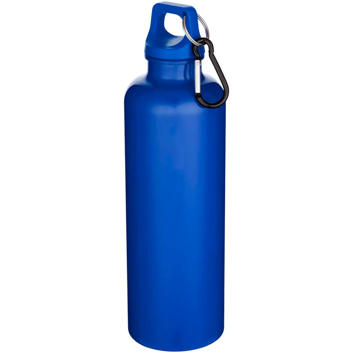 750 ml einfarbige RS-zertifizierte Wasserflasche aus recyceltem Kunststoff mit Karabinerhaken – Ansicht 11