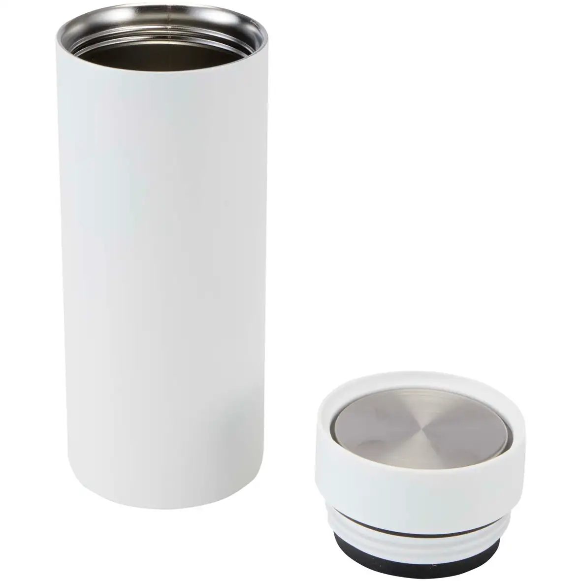 650 ml RCS-zertifizierte doppelwandige Trinkflasche aus recyceltem Edelstahl mit 3-teiligem Deckelset – Ansicht 4