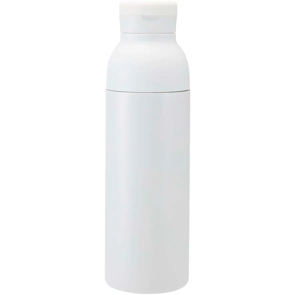 650 ml RCS-zertifizierte doppelwandige Trinkflasche aus recyceltem Edelstahl mit 3-teiligem Deckelset – Ansicht 2