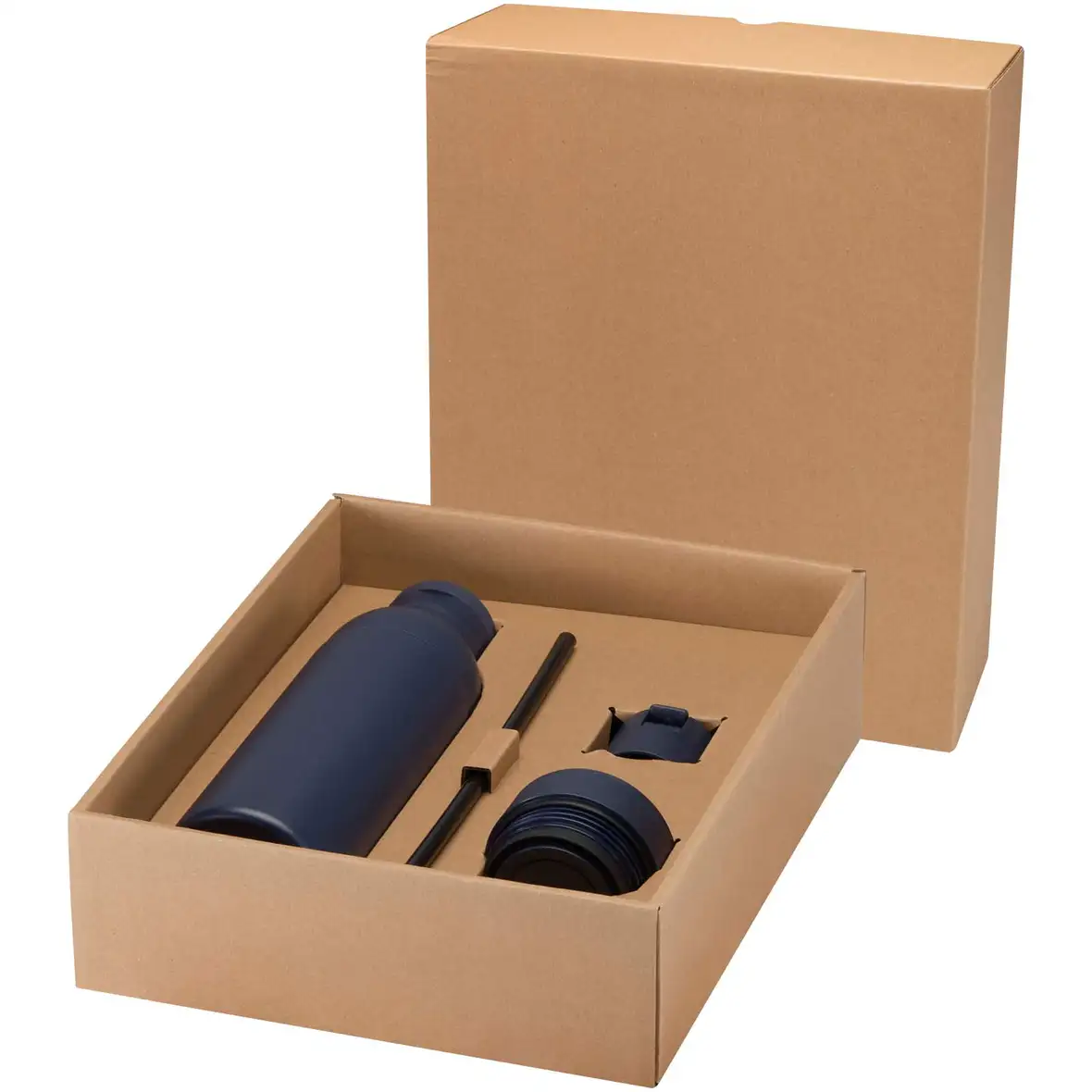 650 ml RCS-zertifizierte doppelwandige Trinkflasche aus recyceltem Edelstahl mit 3-teiligem Deckelset – Ansicht 6