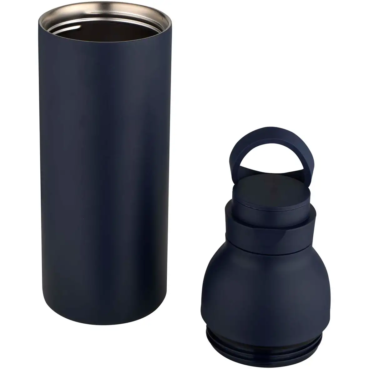 650 ml RCS-zertifizierte doppelwandige Trinkflasche aus recyceltem Edelstahl mit 3-teiligem Deckelset – Ansicht 10