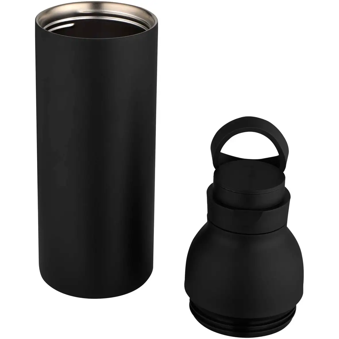 650 ml RCS-zertifizierte doppelwandige Trinkflasche aus recyceltem Edelstahl mit 3-teiligem Deckelset – Ansicht 15