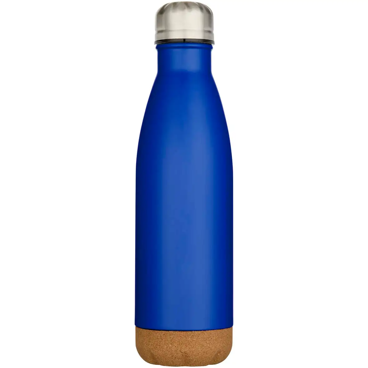 500 ml doppelwandige, vakuumisolierte Trinkflasche aus Edelstahl mit Korkdetails – Ansicht 8