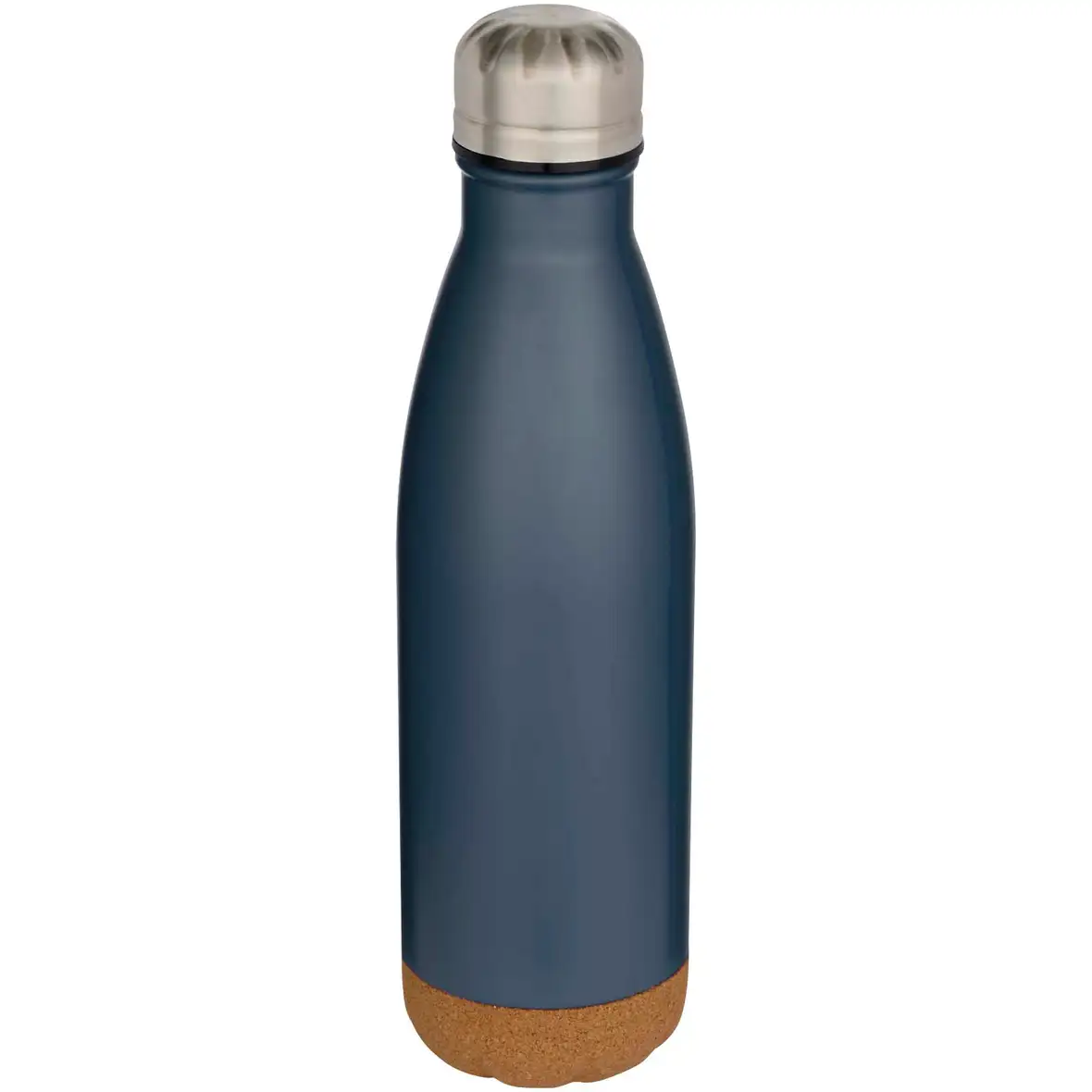 500 ml doppelwandige, vakuumisolierte Trinkflasche aus Edelstahl mit Korkdetails – Ansicht 10