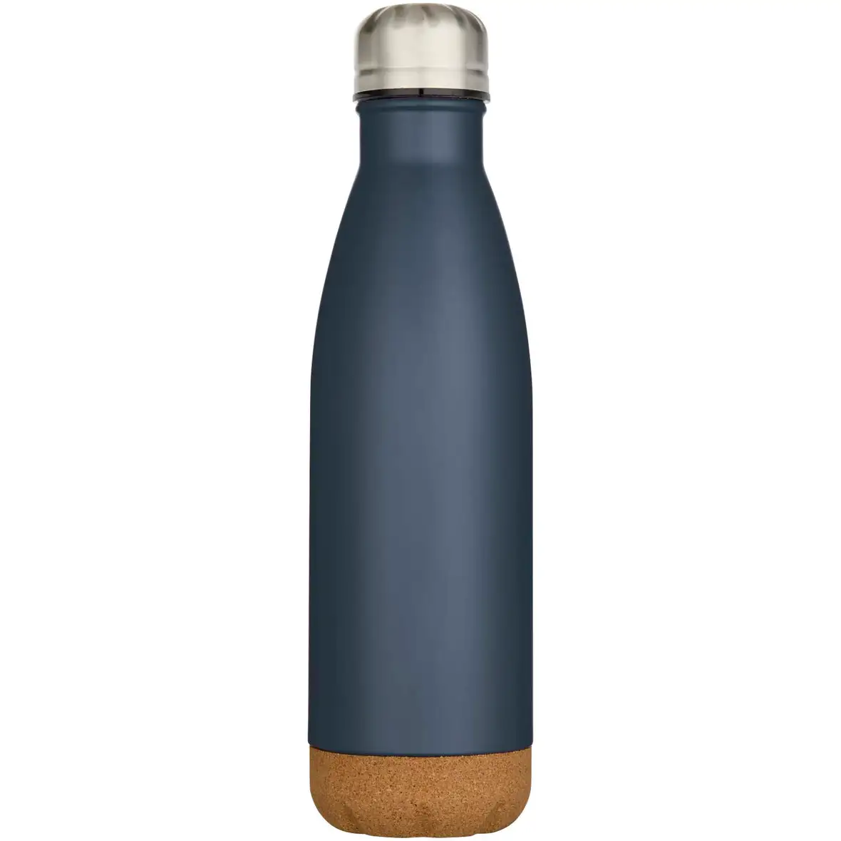 500 ml doppelwandige, vakuumisolierte Trinkflasche aus Edelstahl mit Korkdetails – Ansicht 11