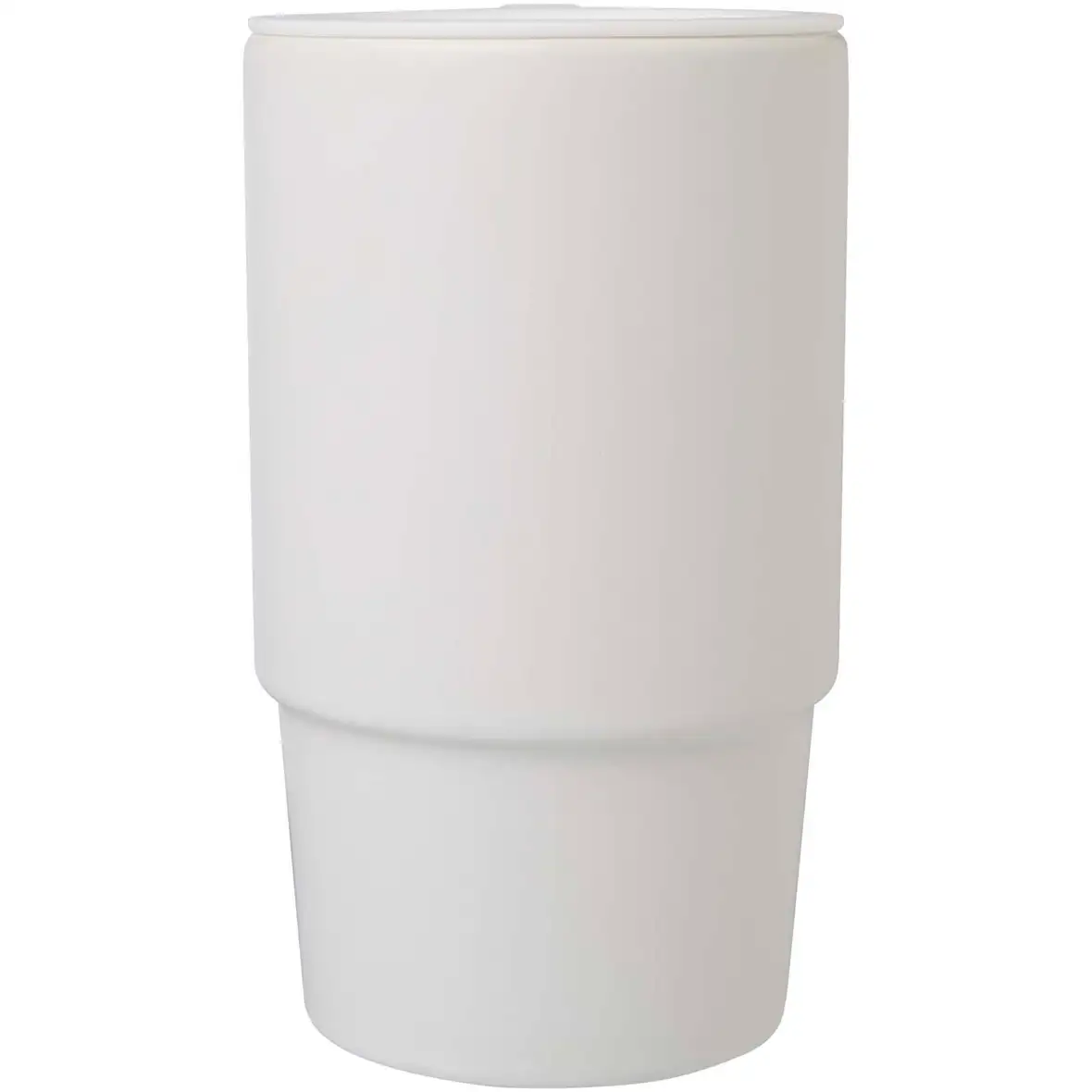 450 ml Keramiktasse mit Kunststoffdeckel – Ansicht 2