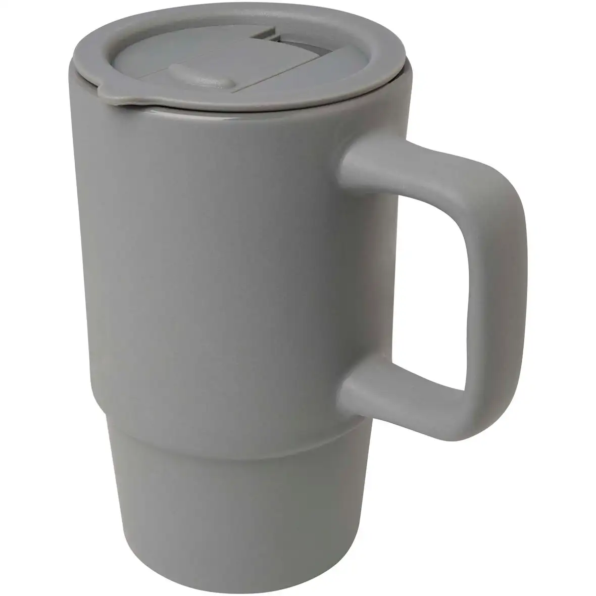 450 ml Keramiktasse mit Kunststoffdeckel – Ansicht 5