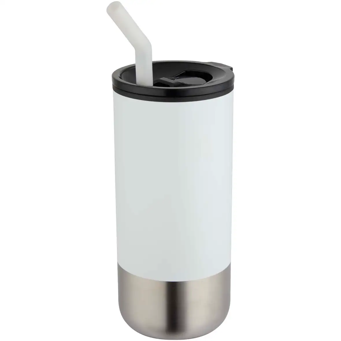 480 ml RCS recycelter Isolierbecher mit Trinkhalm – Ansicht 1