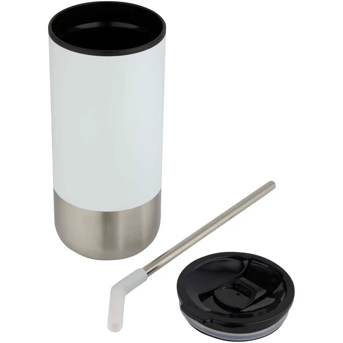 480 ml RCS recycelter Isolierbecher mit Trinkhalm – Ansicht 4