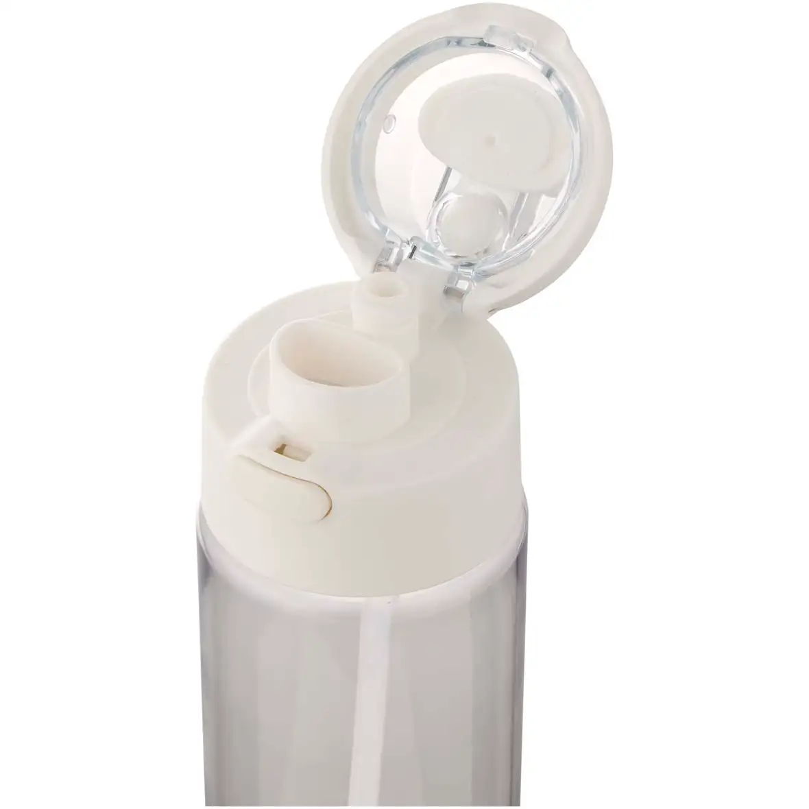 700 ml RCS Trinkflasche aus recyceltem Kunststoff mit Multifunktionsdeckel und Klappstrohhalm – Ansicht 5