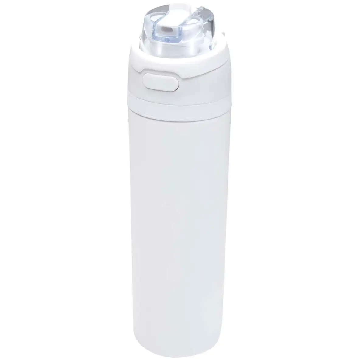 800 ml RCS Trinkflasche aus recyceltem, einwandigem Edelstahl mit Multifunktionsdeckel und Klappstrohhalm – Ansicht 1