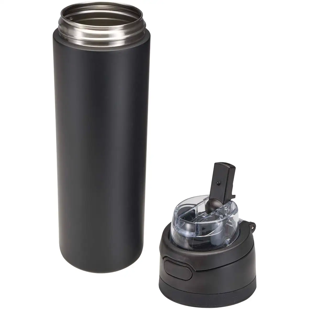 800 ml RCS Trinkflasche aus recyceltem, einwandigem Edelstahl mit Multifunktionsdeckel und Klappstrohhalm – Ansicht 18