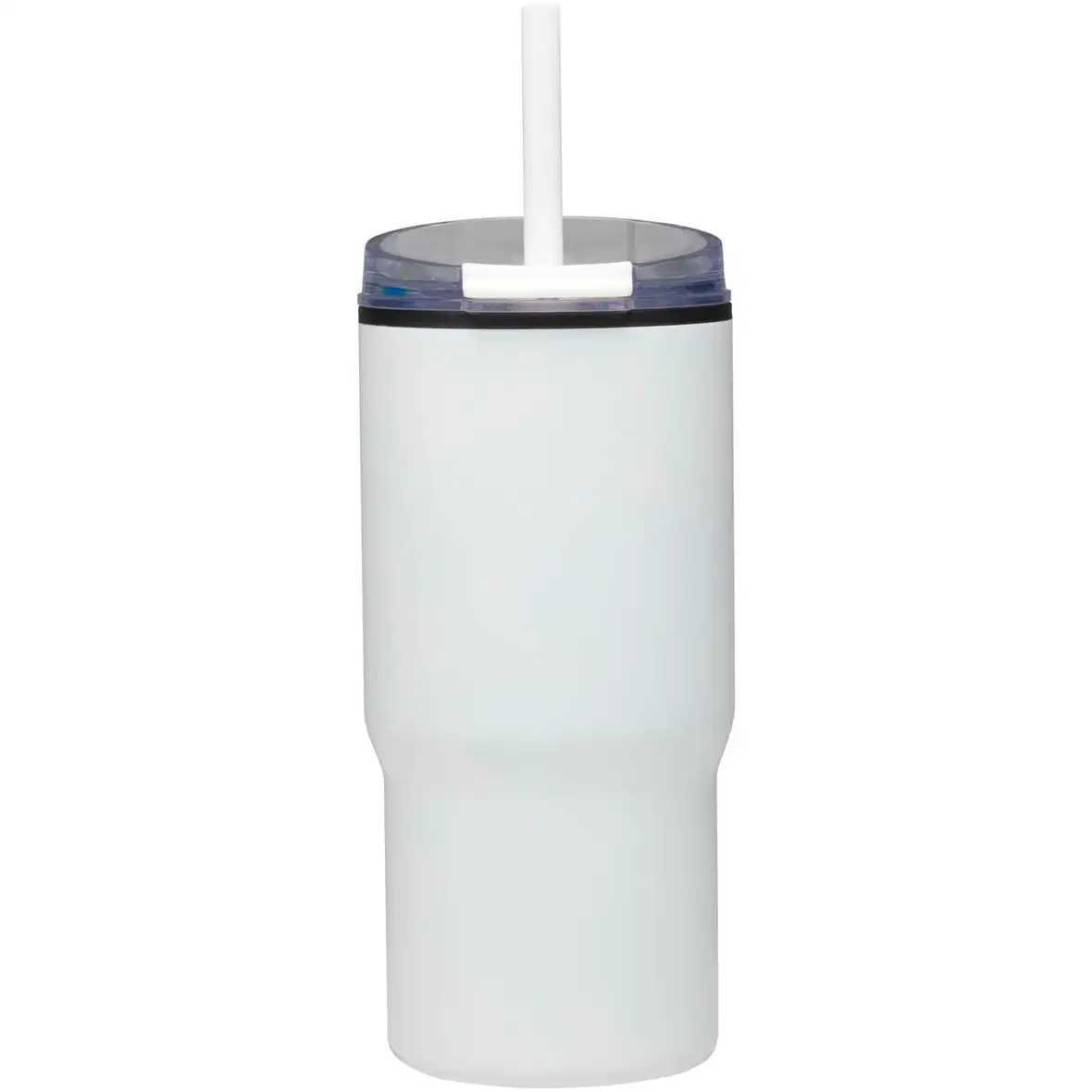 540 ml RCS Becher aus recyceltem Material, doppelwandig isoliert, mit Trinkhalm – Ansicht 3