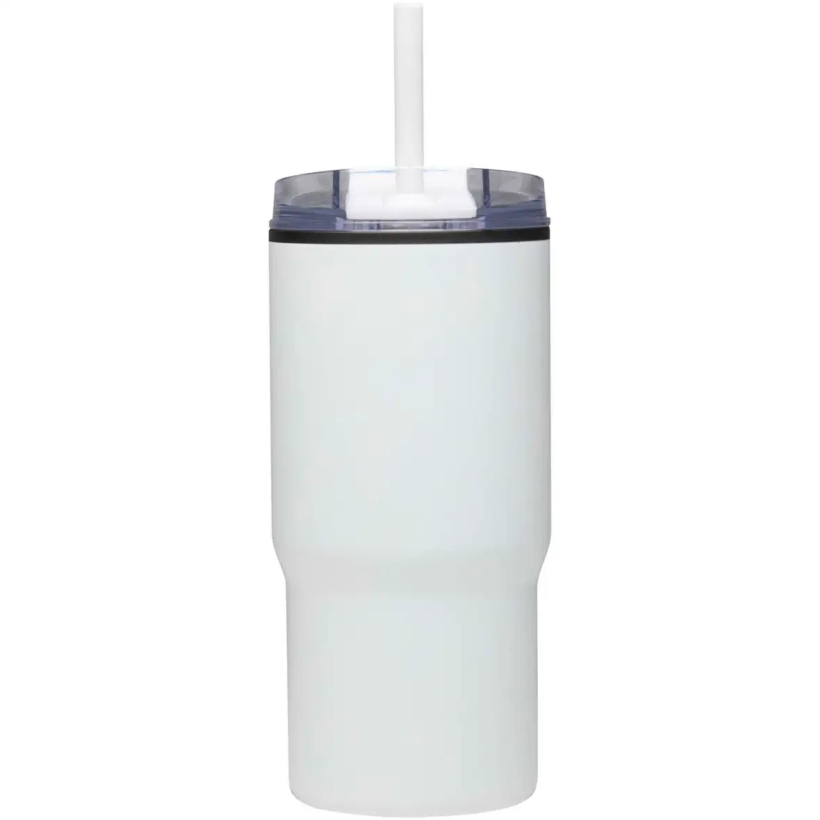 540 ml RCS Becher aus recyceltem Material, doppelwandig isoliert, mit Trinkhalm – Ansicht 2